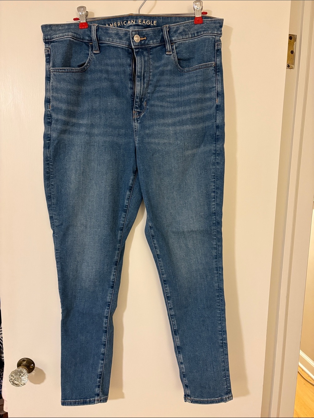 American Eagle Women’s Super High-Rise Next Level Stretch Jeans - 14 Short